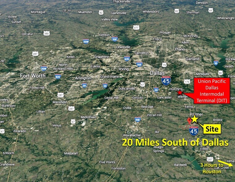 More Photos Of 8400 I-45, Palmer Land For Sale