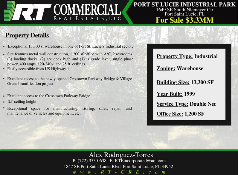 More Photos Of 1649 SE South Niemeyer Cir, Port Saint Lucie Warehouse For Sale