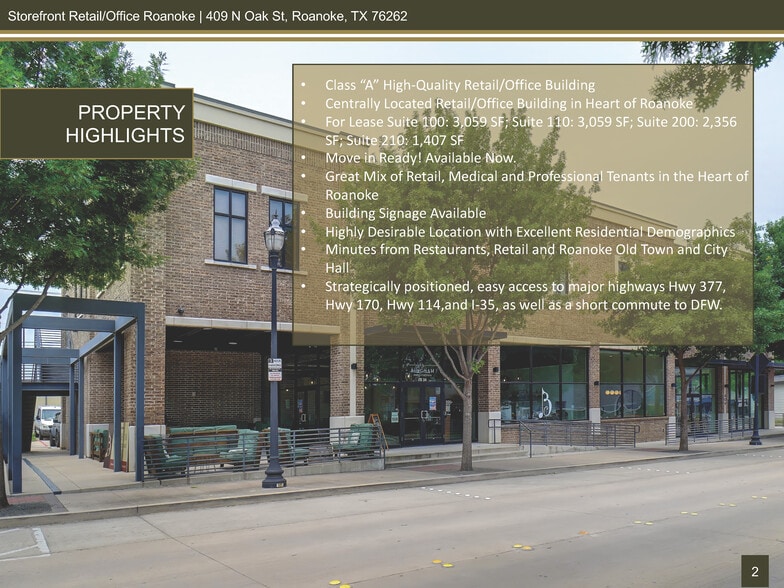 More Photos Of 409 N Oak St, Roanoke Storefront Retail Office For Lease