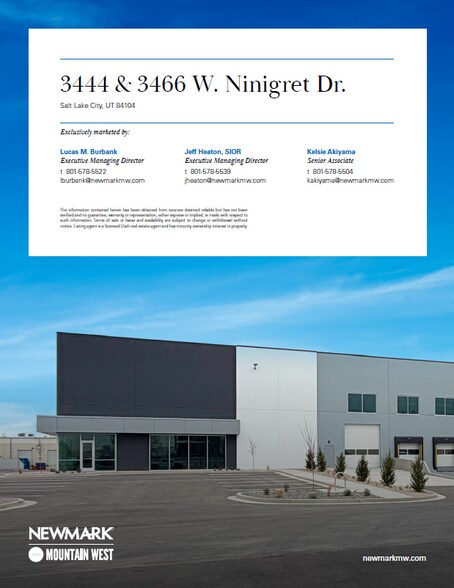 More Photos Of 3444 W Ninigret Dr, Salt Lake City Industrial For Lease