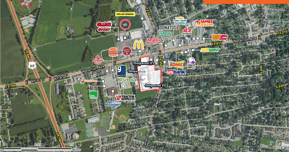 Primary Photo Of W CARTER ROAD & WEST PARRISH AVENUE Ave, Owensboro General Retail For Lease