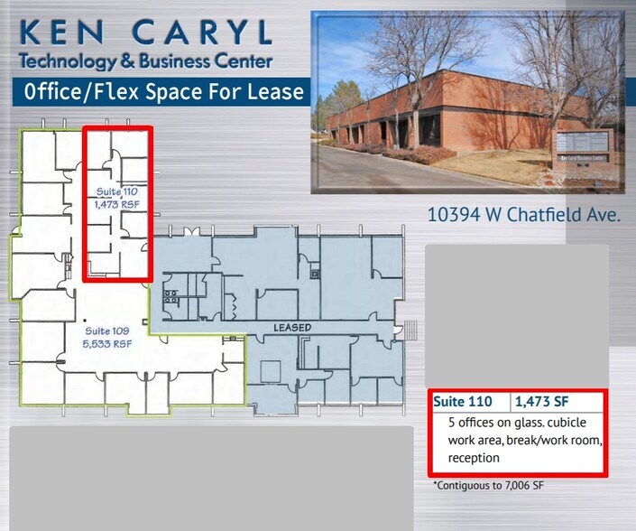 More Photos Of 10394 W Chatfield Ave, Littleton Medical For Sale