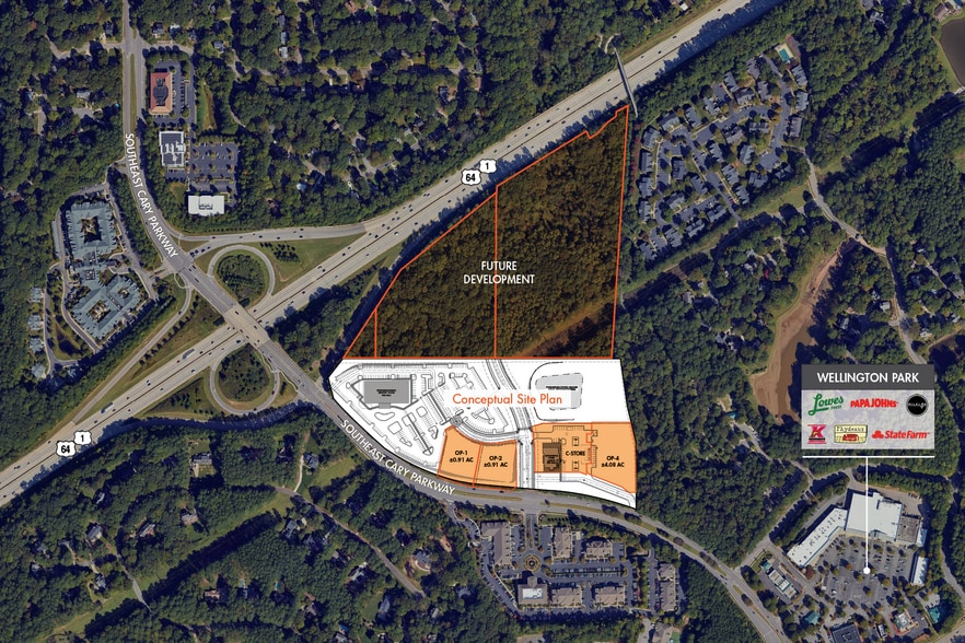 More Photos Of 100 Cary Pky, Cary Land For Lease