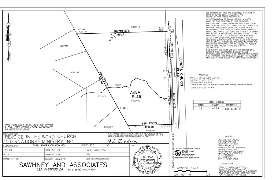More Photos Of 3079 Lenora Church Rd, Snellville Land For Sale