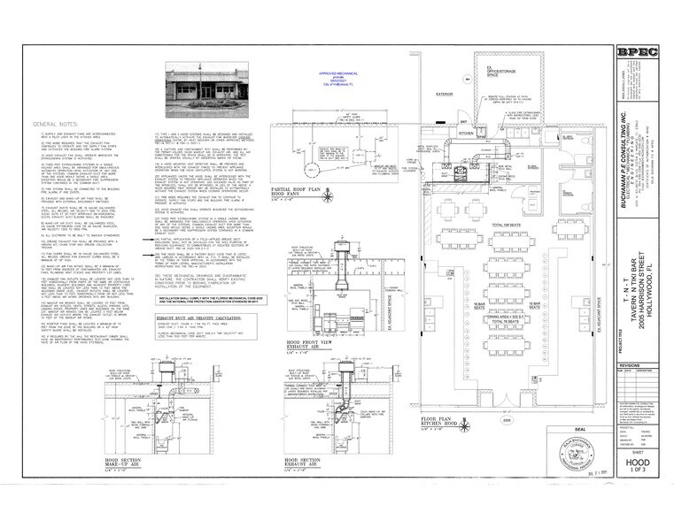 More Photos Of 2001-2017 Harrison St, Hollywood Restaurant For Lease