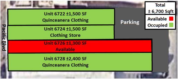 More Photos Of 6722-6728 Pacific Blvd, Huntington Park Storefront Retail Office For Lease