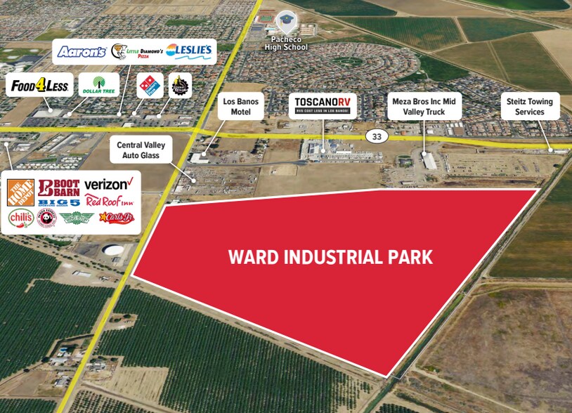 More Photos Of Southeast Corner of E Pacheco & Ward Rd blvd, Los Banos Land For Sale