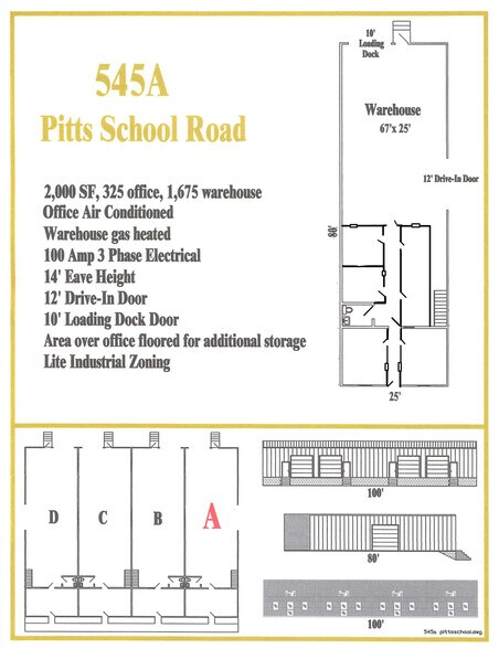 More Photos Of 545 NW Pitts School Rd, Concord Warehouse For Lease