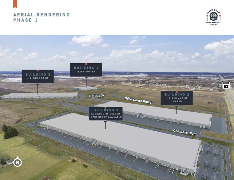 More Photos Of SEC Millsdale Rd & Route 53, Joliet Distribution For Lease