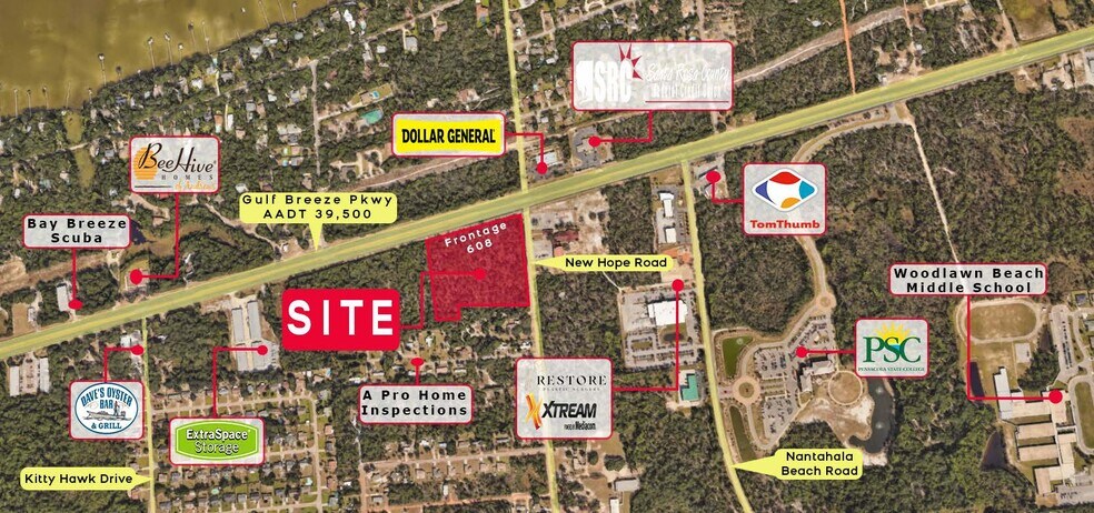 Primary Photo Of Gulf Breeze @ New Hope Road, Gulf Breeze Land For Sale