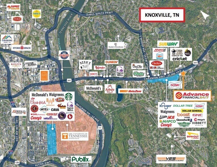 More Photos Of 4531 Chapman Hwy, Knoxville Fast Food For Sale