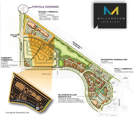 More Photos Of Portola & 10 Freeway, Palm Desert Land For Sale