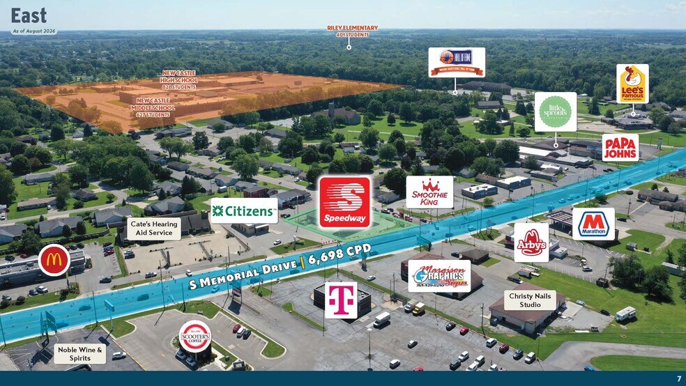 More Photos Of 1816 S Memorial Dr, New Castle Convenience Store For Sale