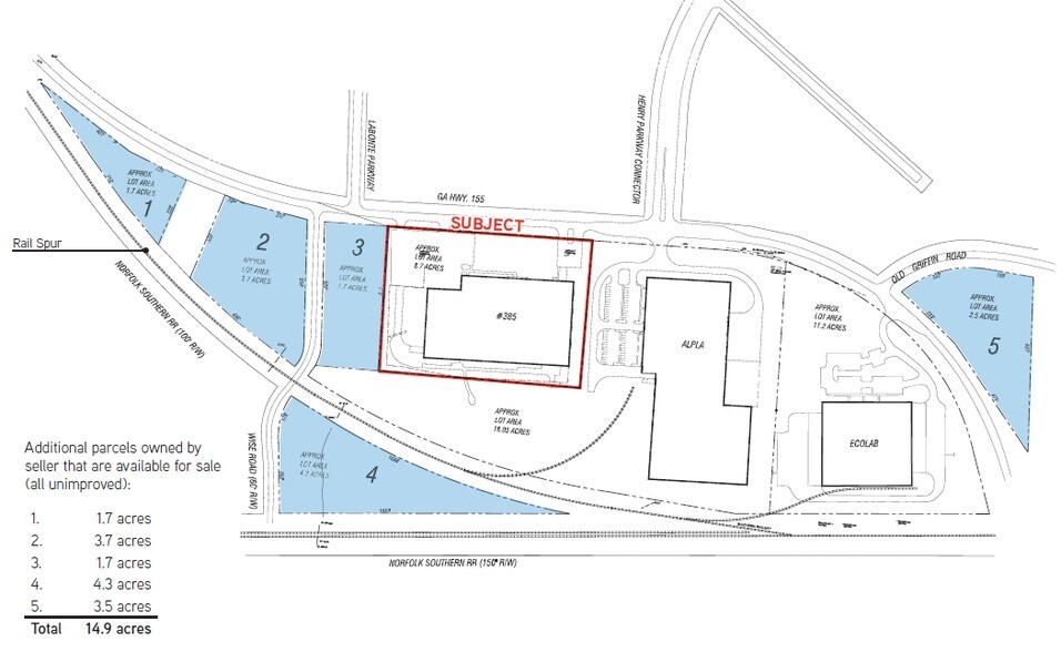 More Photos Of 385 Highway 155 South, McDonough Manufacturing For Lease