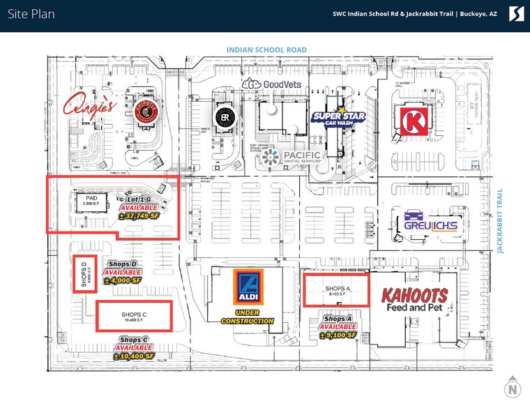 More Photos Of SWC Indian School Rd & Jackrabbit Trl, Buckeye General Retail For Lease
