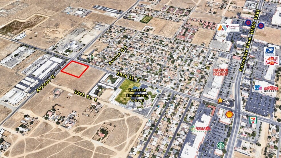 Primary Photo Of SWC Ave Q & 20th St E, Palmdale Land For Sale