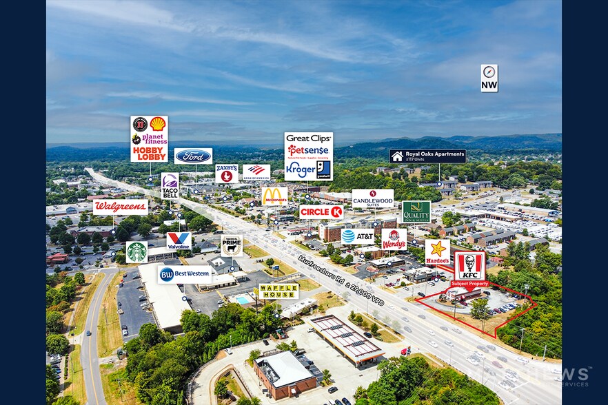 More Photos Of 1319 Murfreesboro Rd, Franklin Fast Food For Lease