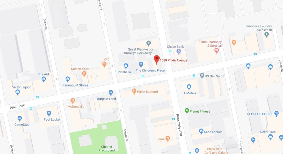 More Photos Of 1689 Pitkin Ave, Brooklyn General Retail For Lease