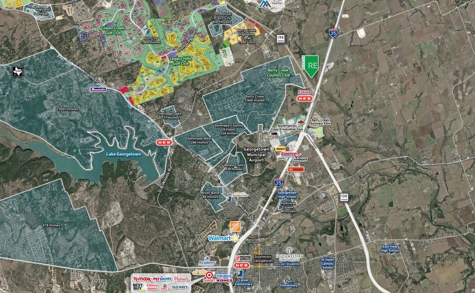 More Photos Of Intersection of I-35, 195, and 130, Georgetown Land For Sale