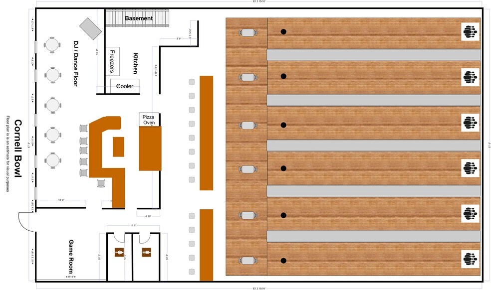 More Photos Of 106 Main St, Cornell Bowling Alley For Sale