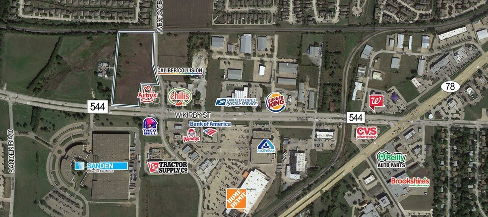 More Photos Of NWQ Westgate Way & FM 544, Wylie Land For Sale