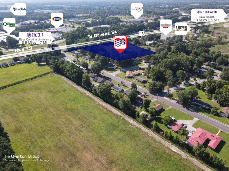 Primary Photo Of N Memorial Dr @ Greenfield Blvd, Greenville Land For Sale