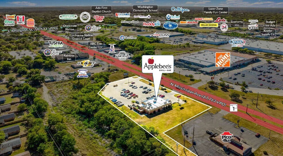 More Photos Of 1220 N Mississippi Ave, Ada Restaurant For Sale