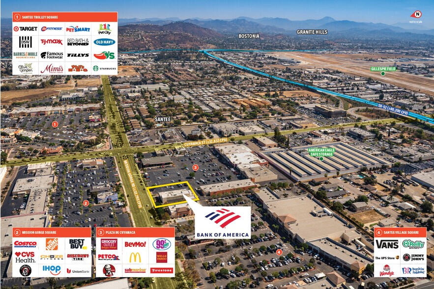 More Photos Of 9711 Mission Gorge Rd, Santee Bank For Sale