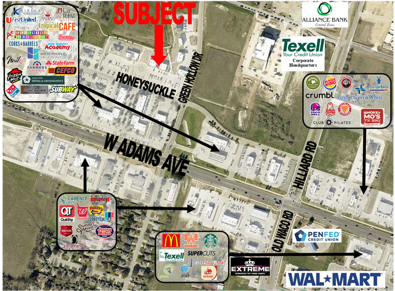 More Photos Of 7348 Honeysuckle, Temple General Retail For Lease