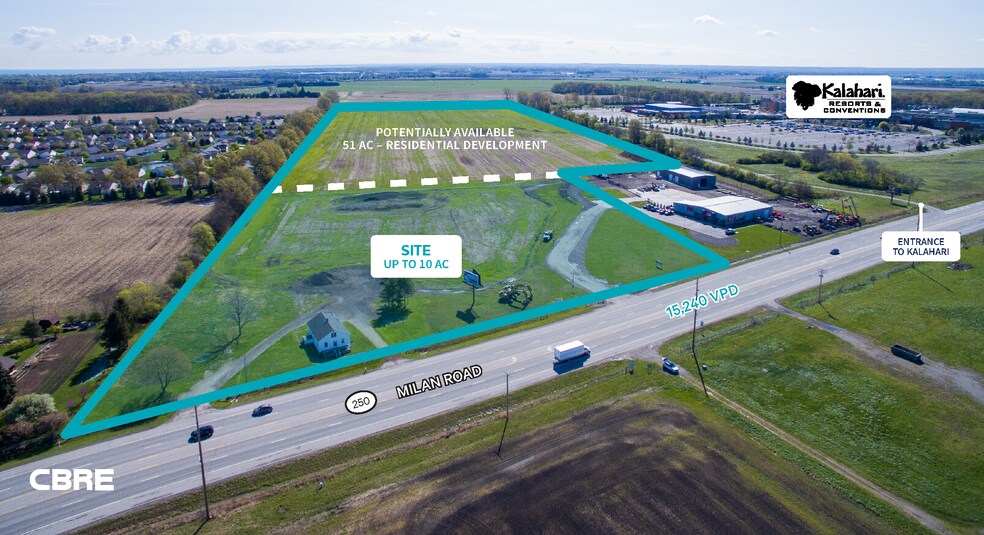 Primary Photo Of 6616 Milan Rd, Sandusky Land For Sale