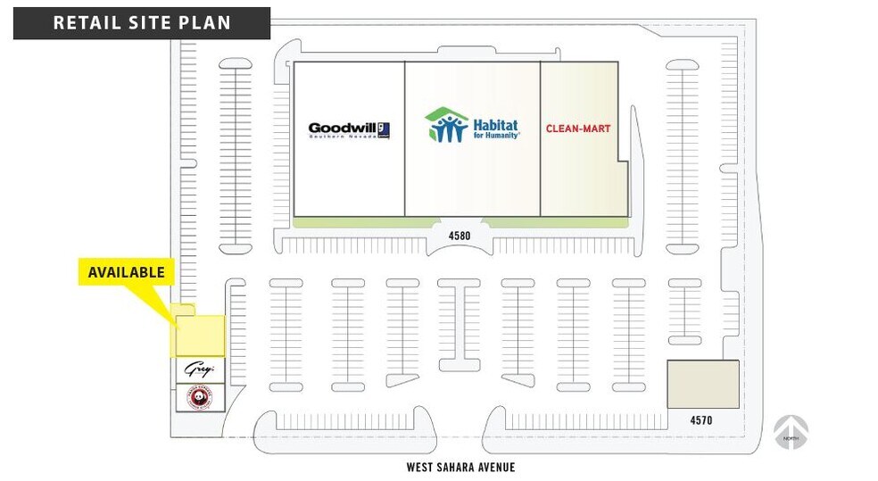 More Photos Of 4590 W Sahara Ave, Las Vegas Storefront For Lease