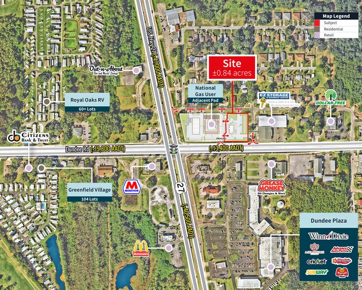 Primary Photo Of NEC US Hwy 27 & Dundee Road, Dundee Land For Sale