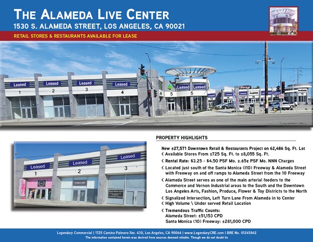 More Photos Of 1530 S Alameda St, Los Angeles General Retail For Lease