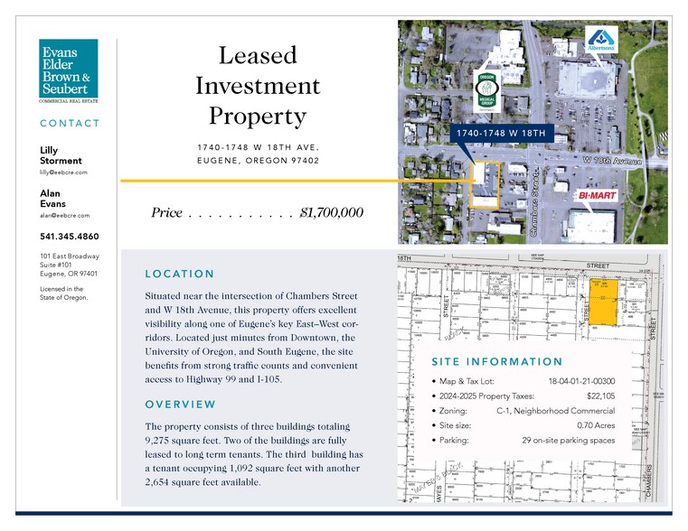 More Photos Of 1740 W 18th Ave, Eugene Office For Sale