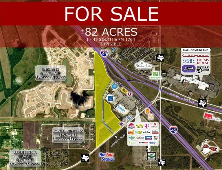 Primary Photo Of I-45 & FM 1764, La Marque Land For Sale