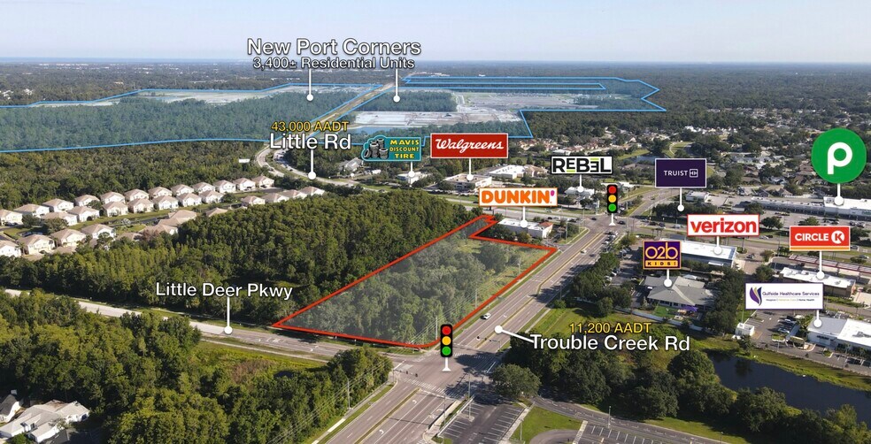 Primary Photo Of 8689 Trouble Creek Rd, New Port Richey Land For Sale