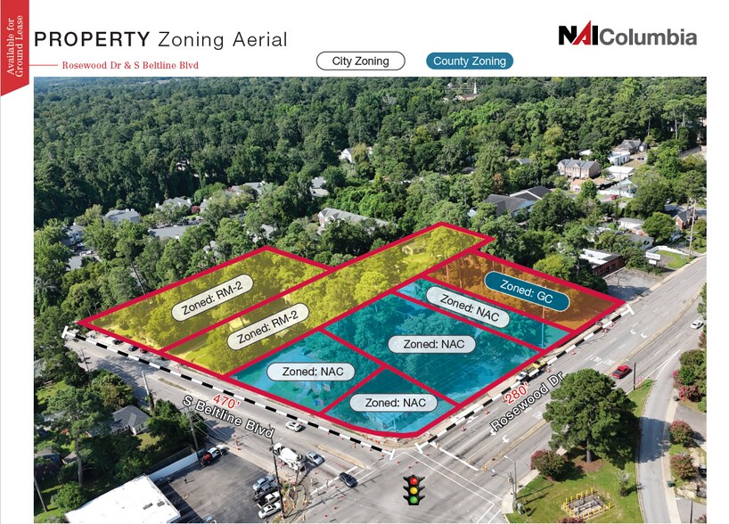 More Photos Of S Beltline Blvd & Rosewood Dr, Columbia Land For Lease