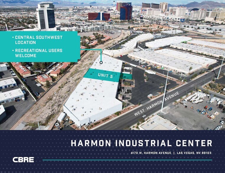 Primary Photo Of 4170 W Harmon Ave, Las Vegas Warehouse For Lease
