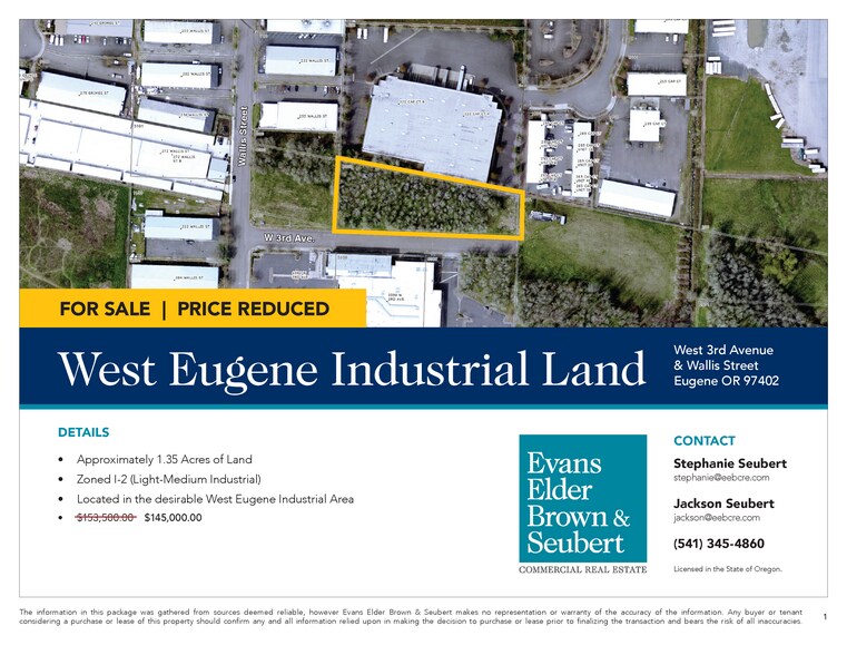 More Photos Of Wallis & W 3rd Ave, Eugene Land For Sale