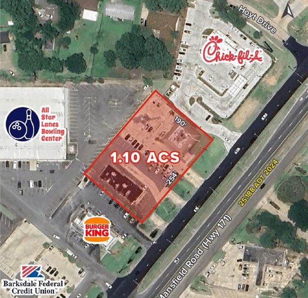 More Photos Of 9124 Mansfield Rd, Shreveport Land For Lease