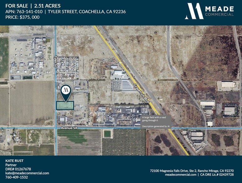 Primary Photo Of Tyler St, Coachella Land For Sale