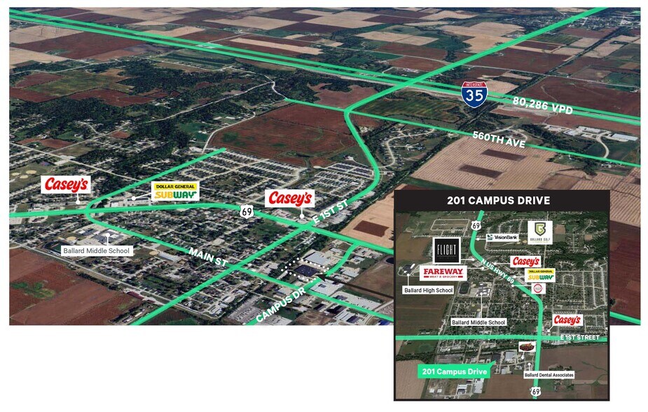 More Photos Of 201 Campus Dr, Huxley Industrial For Sale