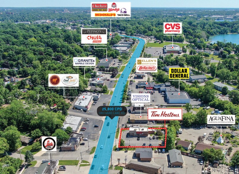 More Photos Of 2635 Orchard Lake Rd, Sylvan Lake Freestanding For Lease