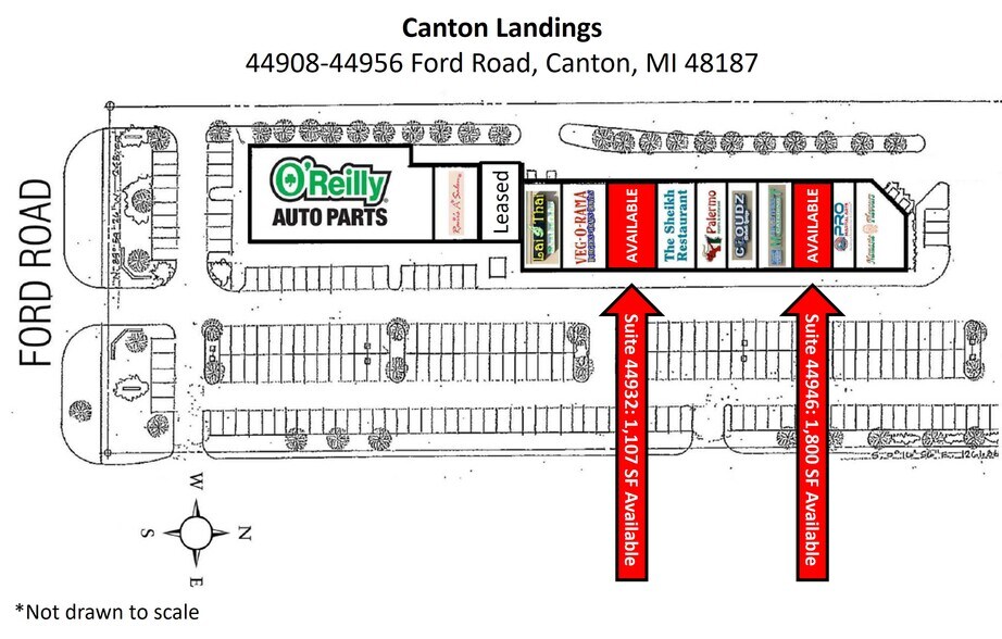 More Photos Of 44908-44954 Ford Rd, Canton Freestanding For Lease