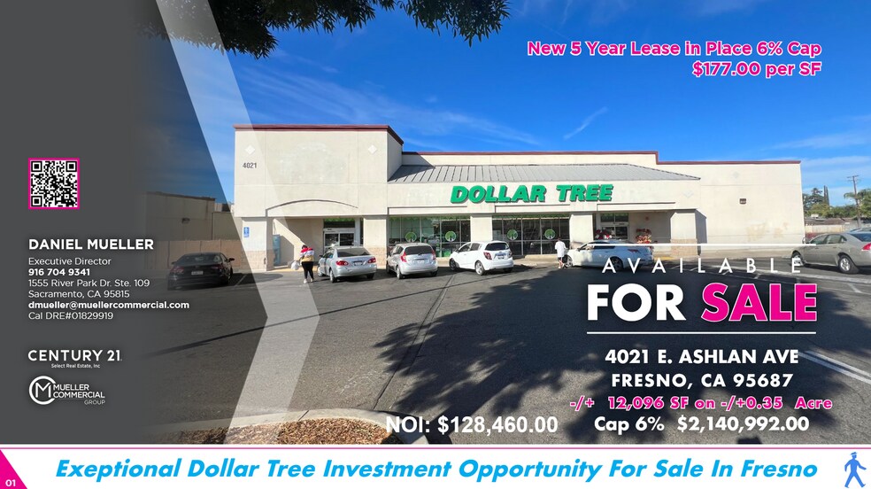 Primary Photo Of 4021 E Ashlan Ave, Fresno Freestanding For Sale