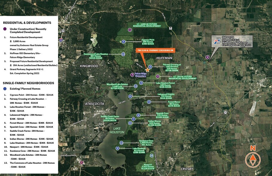 More Photos Of Farm to Market 2100 @ Fairway Crossing, Huffman Land For Sale