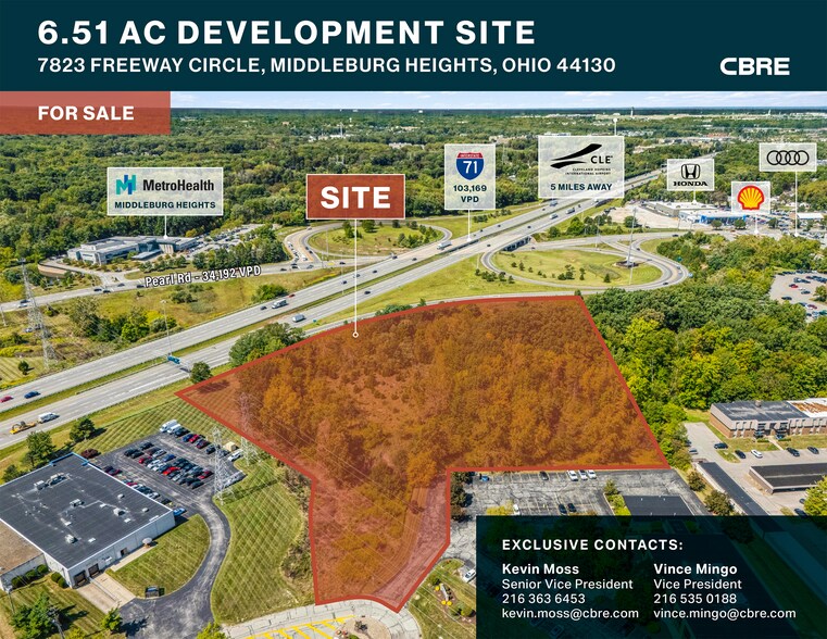 Primary Photo Of 7823 Freeway Cir, Middleburg Heights Land For Sale