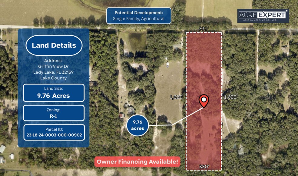 Primary Photo Of Griffin View Drive, Lady Lake Land For Sale