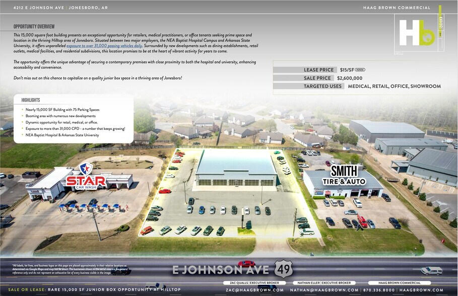 More Photos Of 4212 E Johnson Ave, Jonesboro Freestanding For Sale