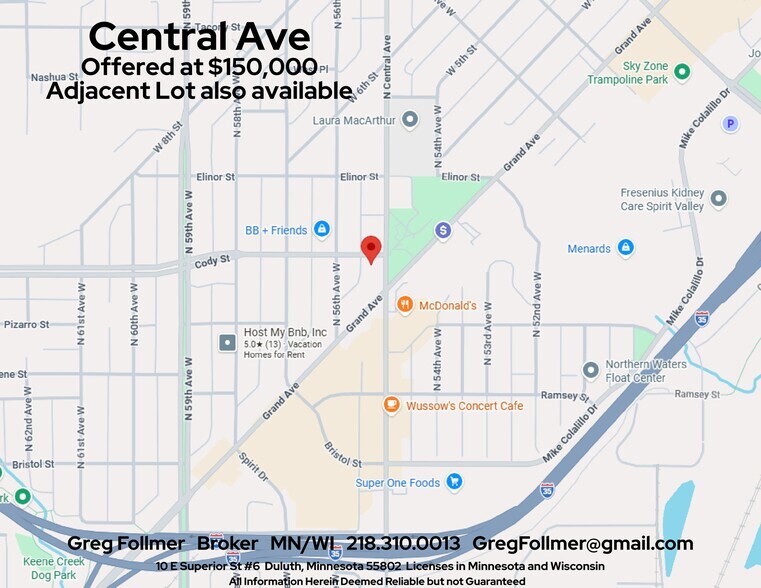 Primary Photo Of xxx North Central Avenue, Duluth Land For Sale